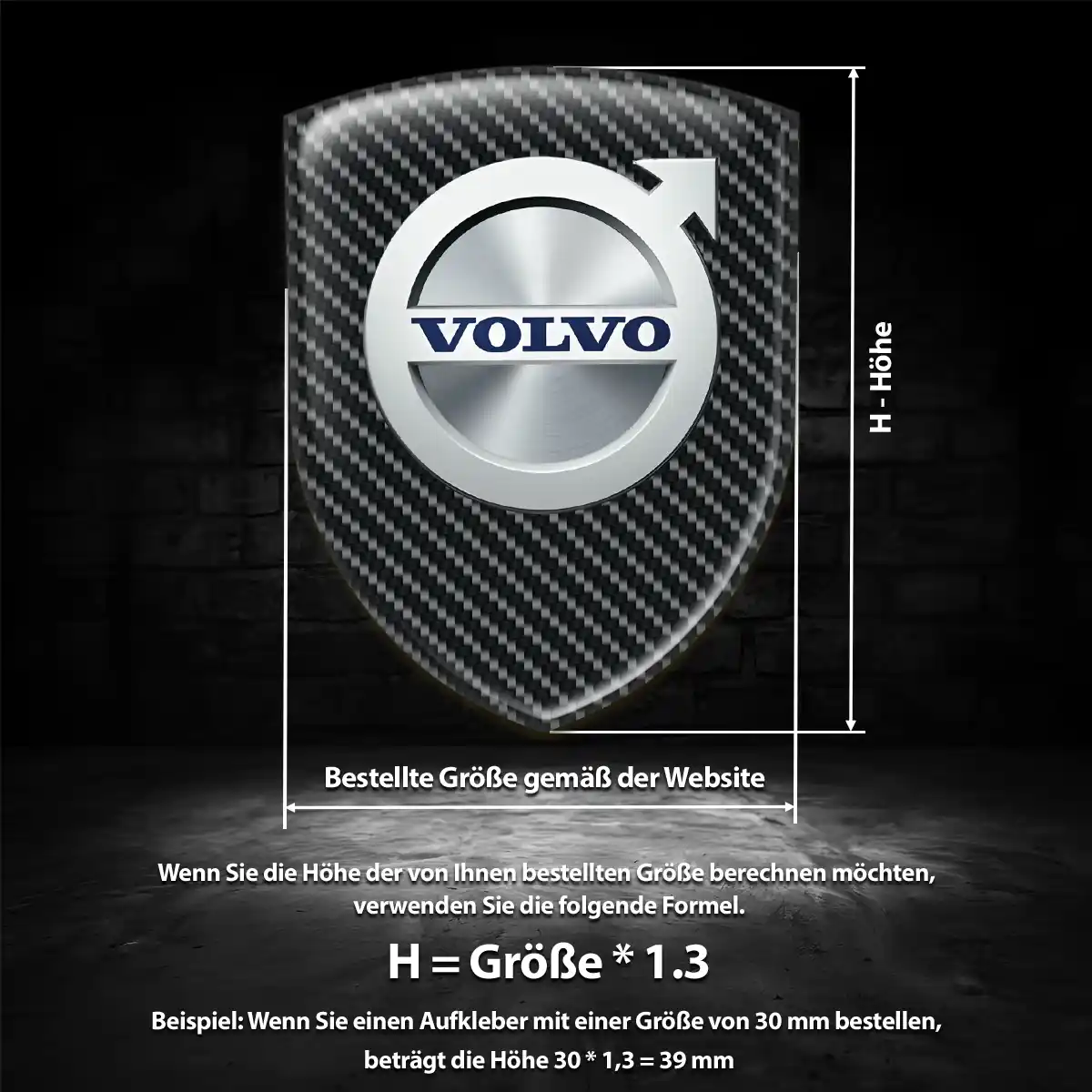 Volvo Silikon Aufkleber Embleme Auto Exterieurdesign