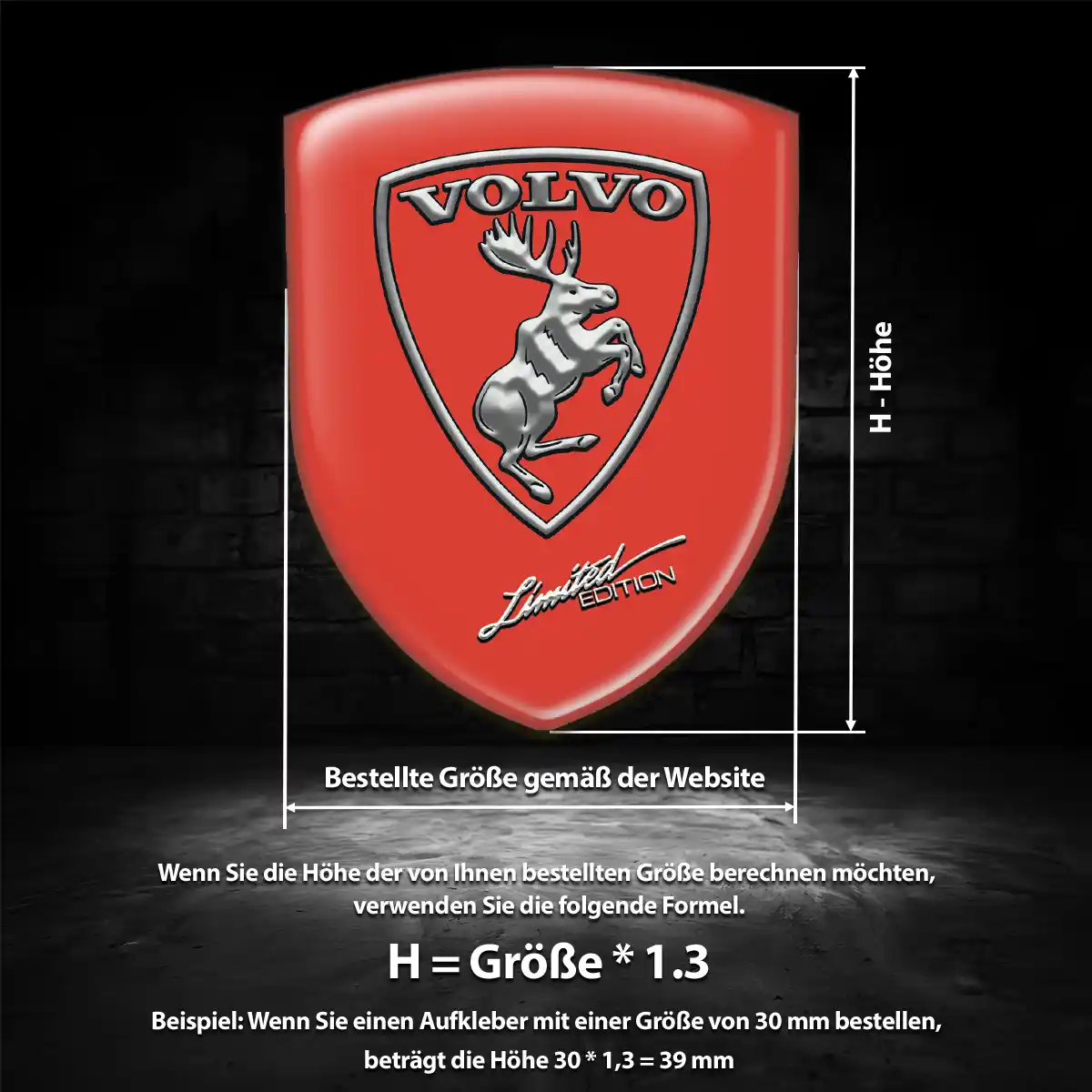 Volvo Silikon Aufkleber Embleme Auto Hochwertiges Harz