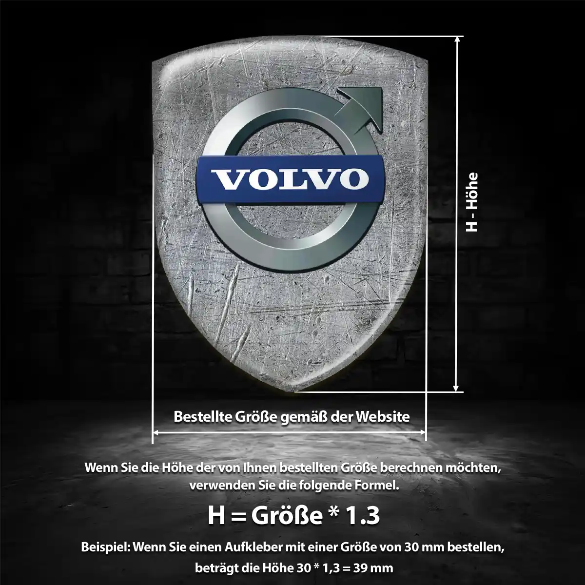 Volvo Silikon Aufkleber Embleme Auto Hohe Qualität