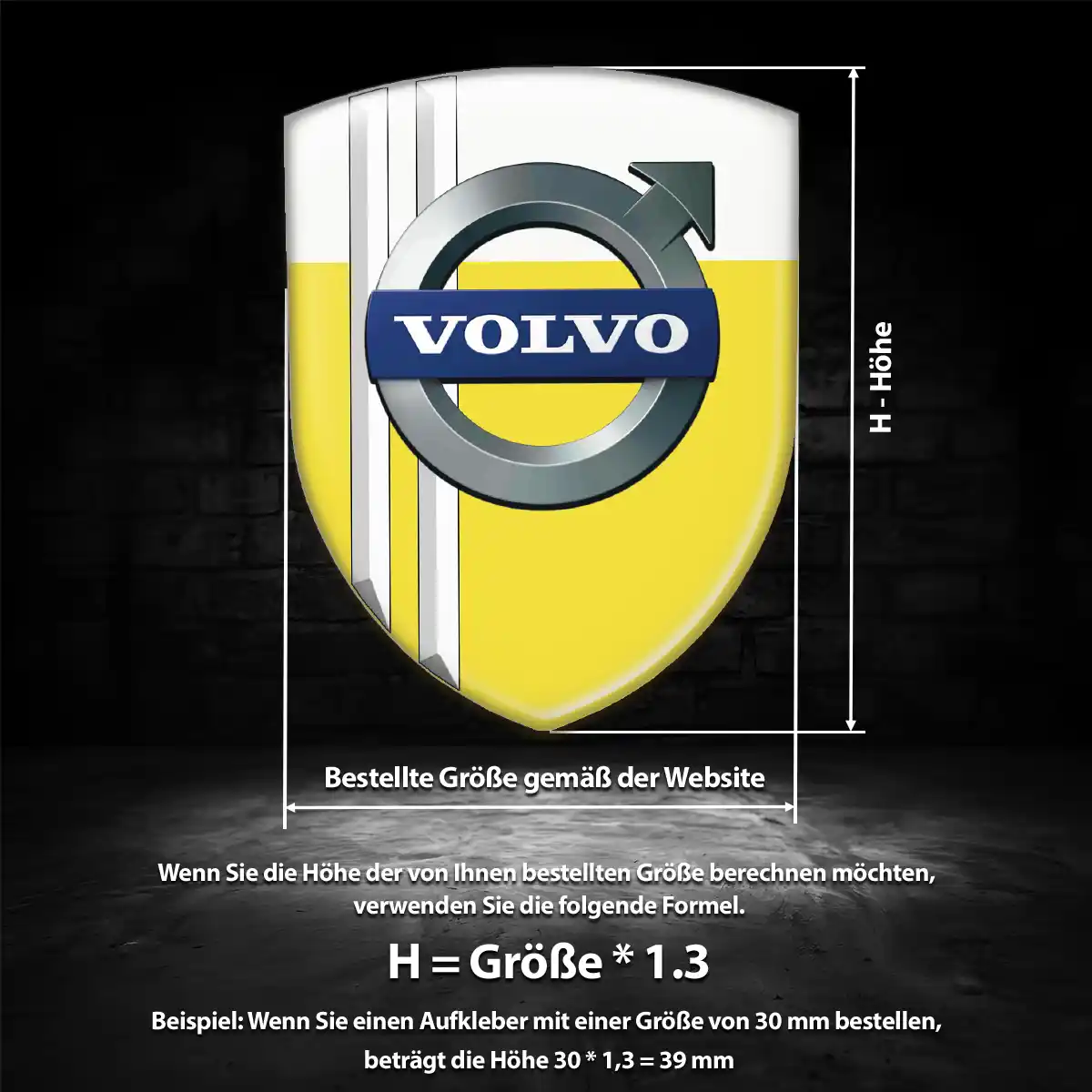 Volvo Silikon Aufkleber Embleme Auto Luxus-Edition