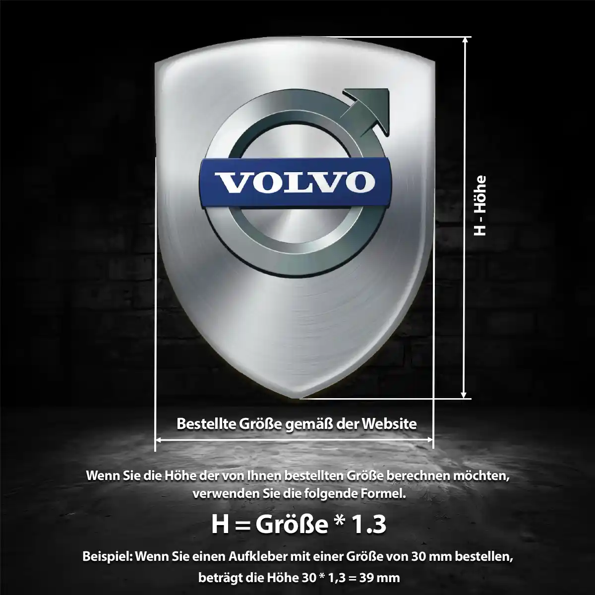 Volvo Silikon Aufkleber Embleme Auto Tuningfahrzeug