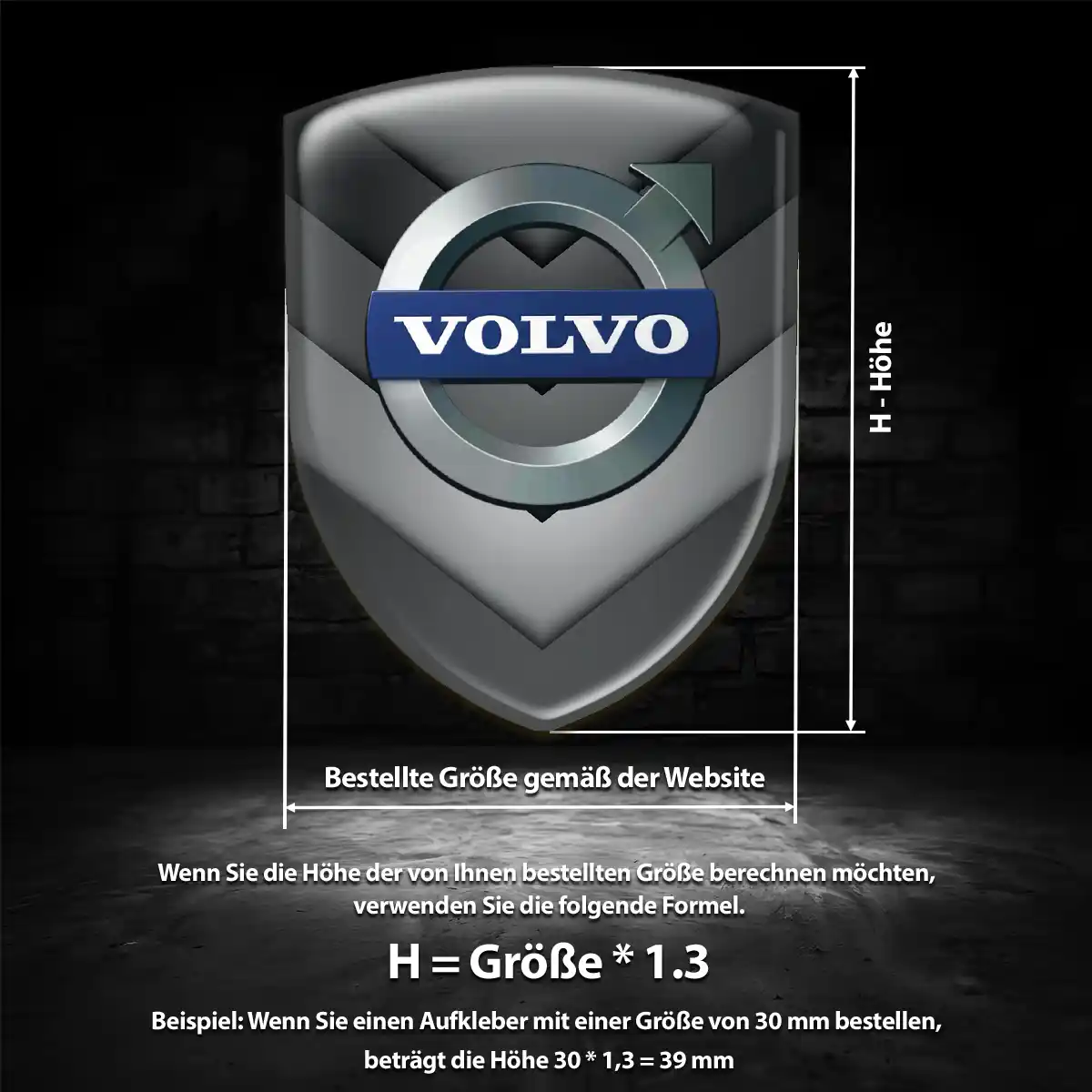 Volvo Silikon Aufkleber Embleme Erstklassige Qualität