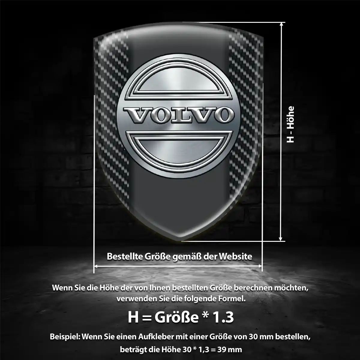 Volvo Silikon Aufkleber Embleme Modernes Design