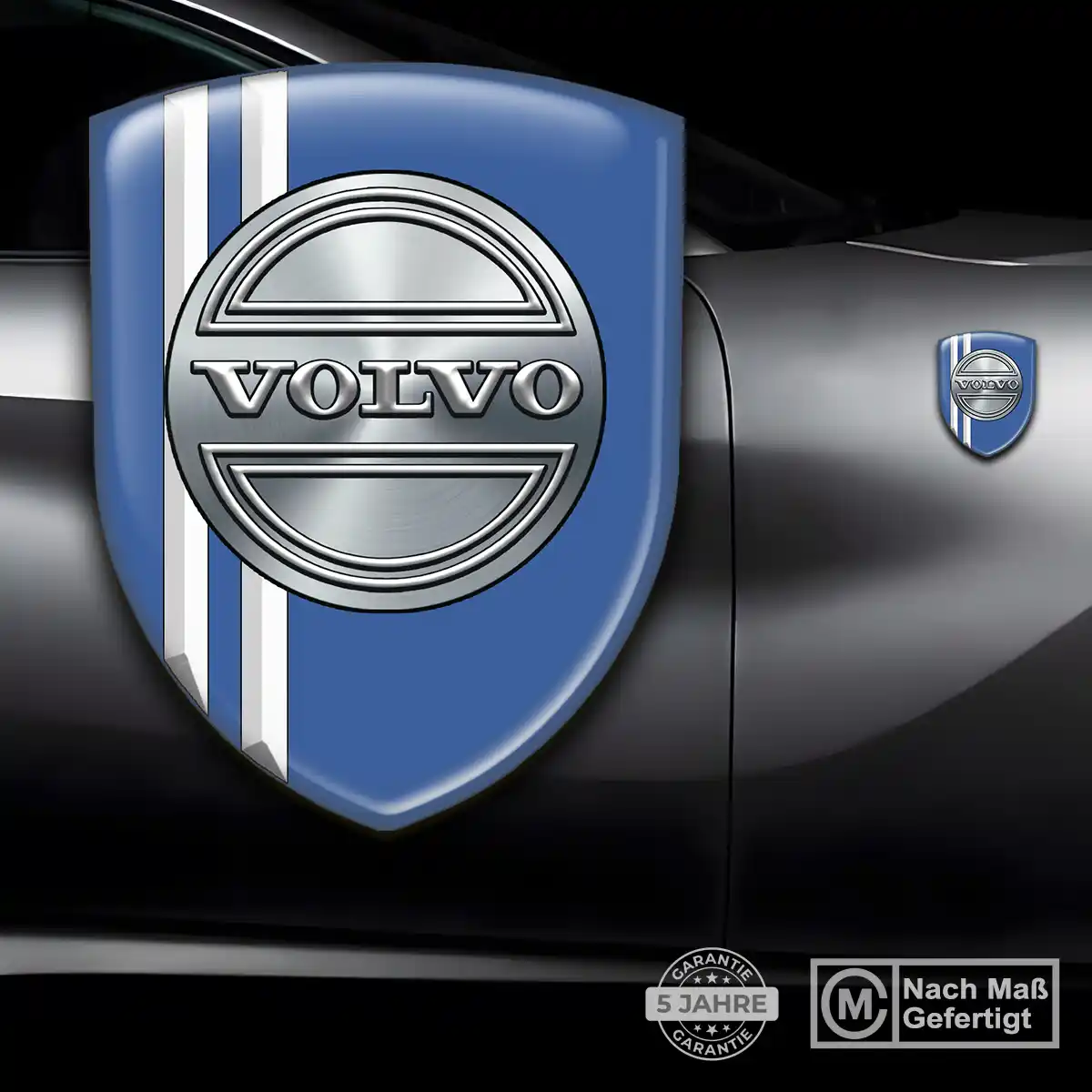 Volvo Silikon Aufkleber Embleme Tuningfahrzeug