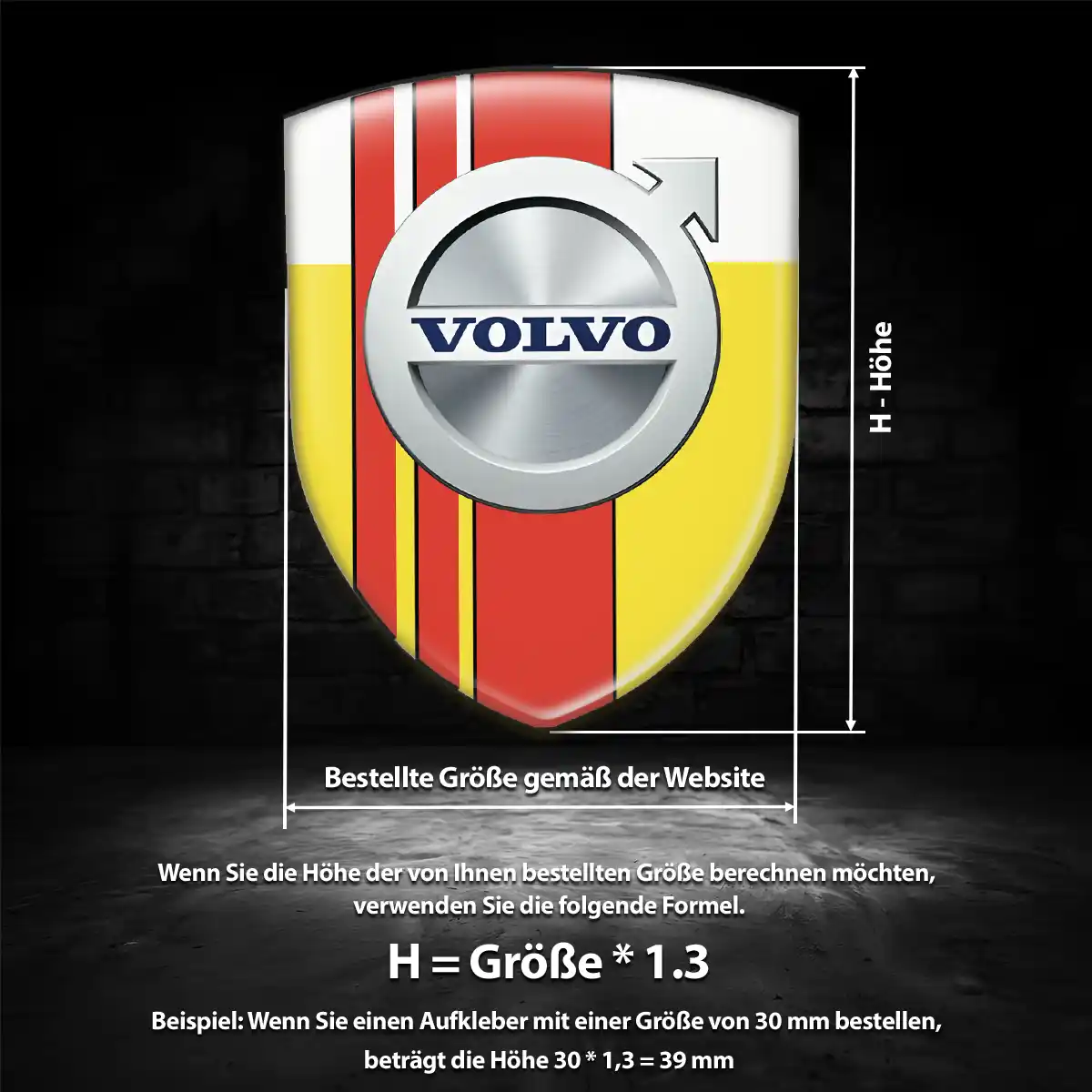 Volvo Silikon Aufkleber Limitierte Auflage