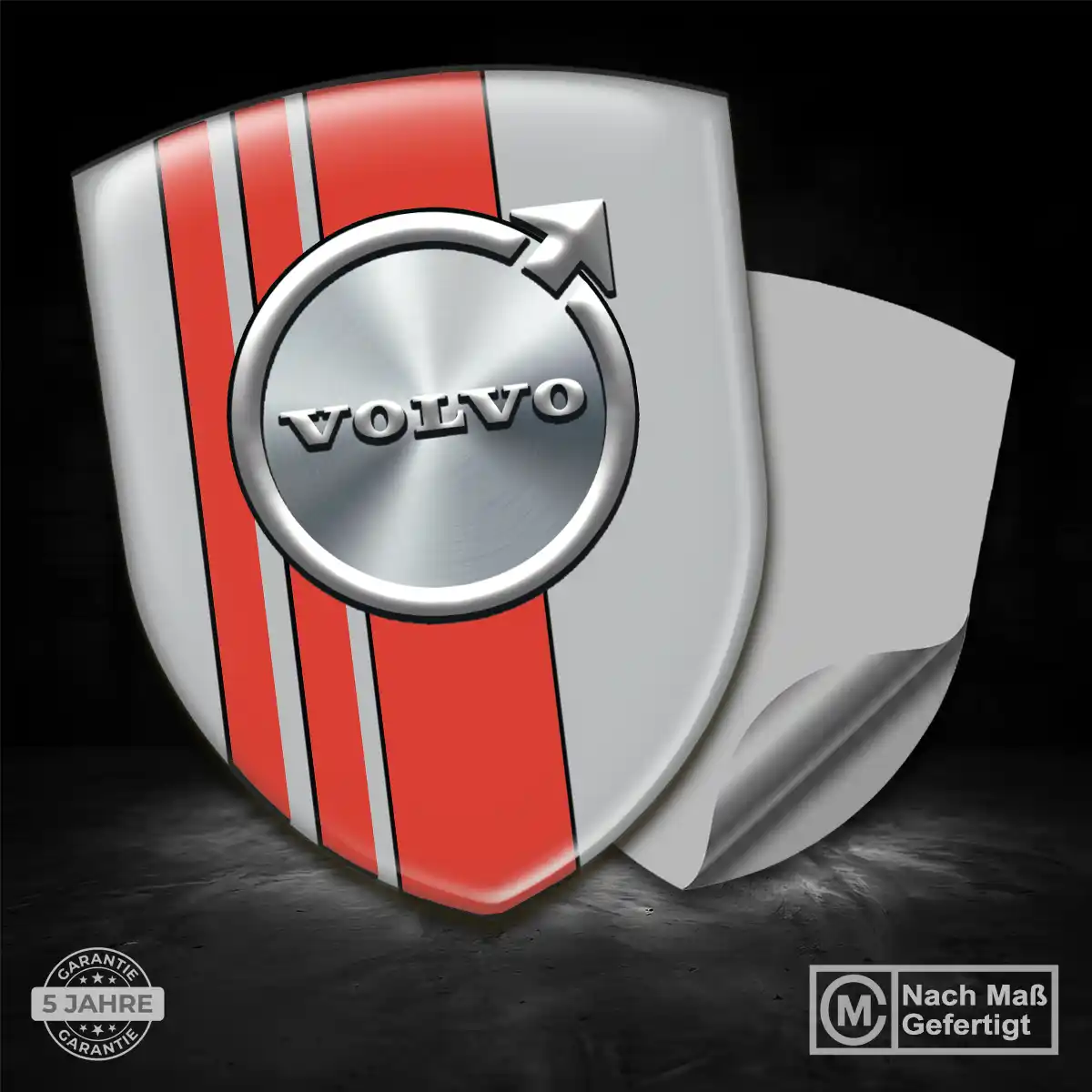 Volvo Silikon Aufkleber Wappen Anspruchsvolles Design