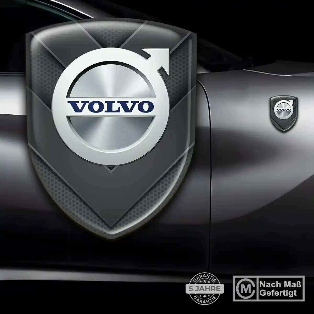 Volvo Silikon Aufkleber Wappen Auto Markenedition