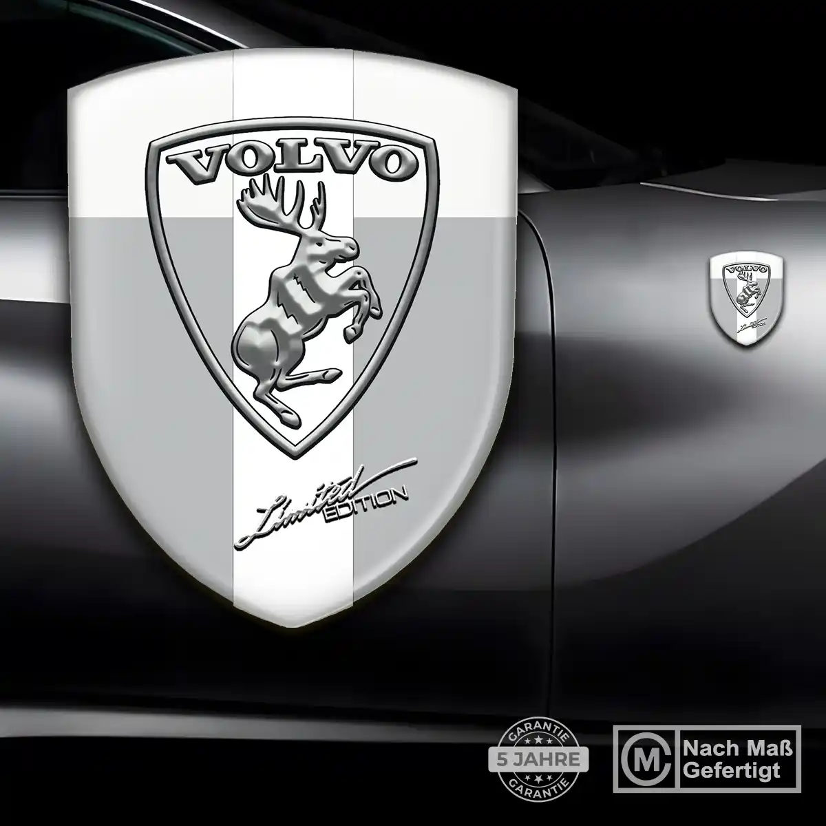Volvo Silikon Aufkleber Wappen Edles Design