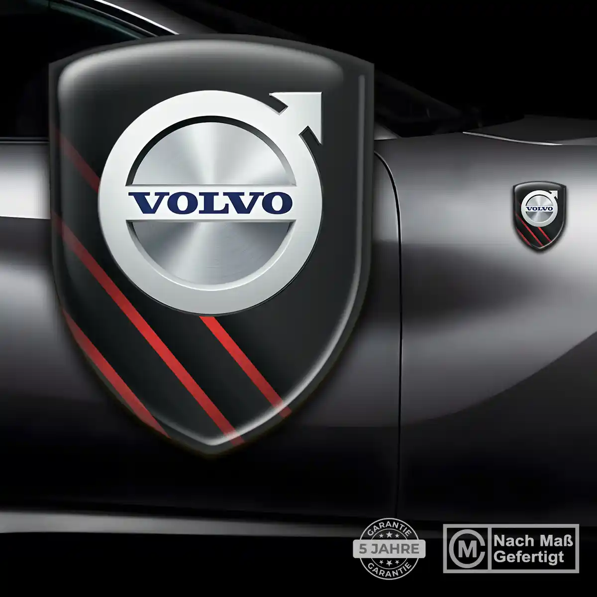 Volvo Silikon Aufkleber Wappen Elegantes Design