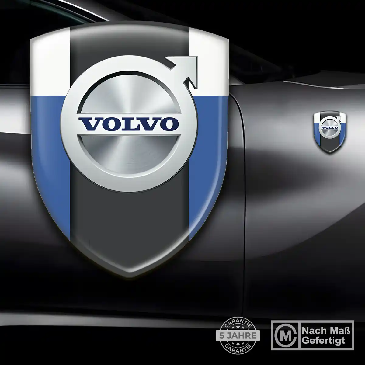 Volvo Silikon Aufkleber Wappen Hochwertiges Harz