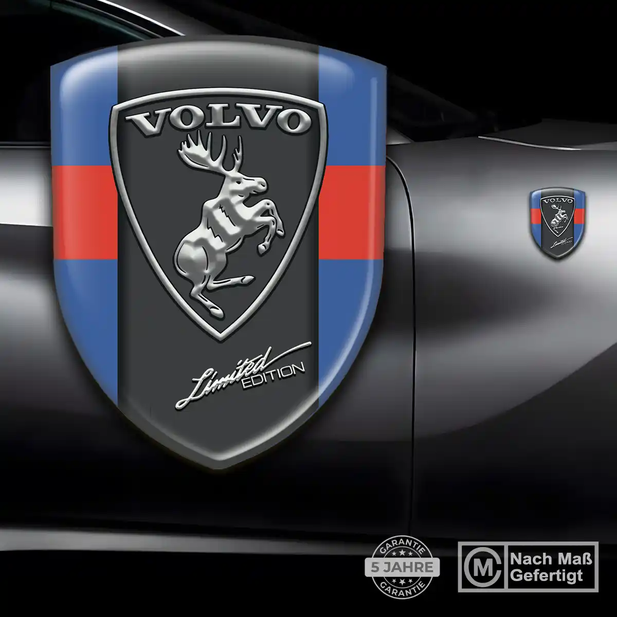 Volvo Silikon Aufkleber Wappen Limitierte Auflage