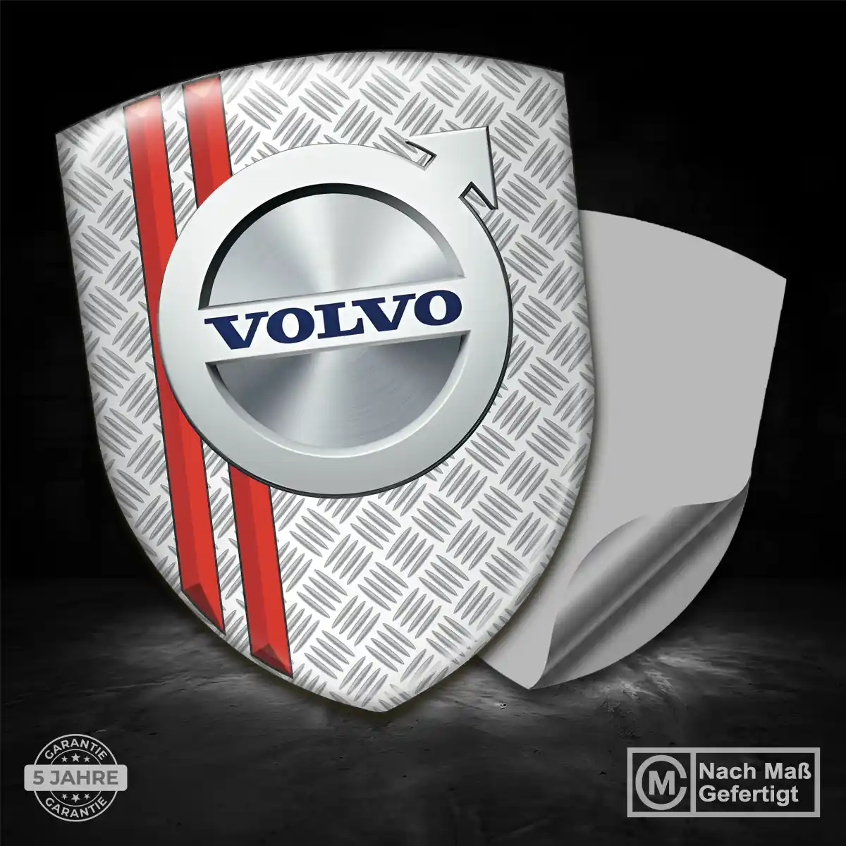 Volvo Silikon Aufkleber Wappen Markenedition