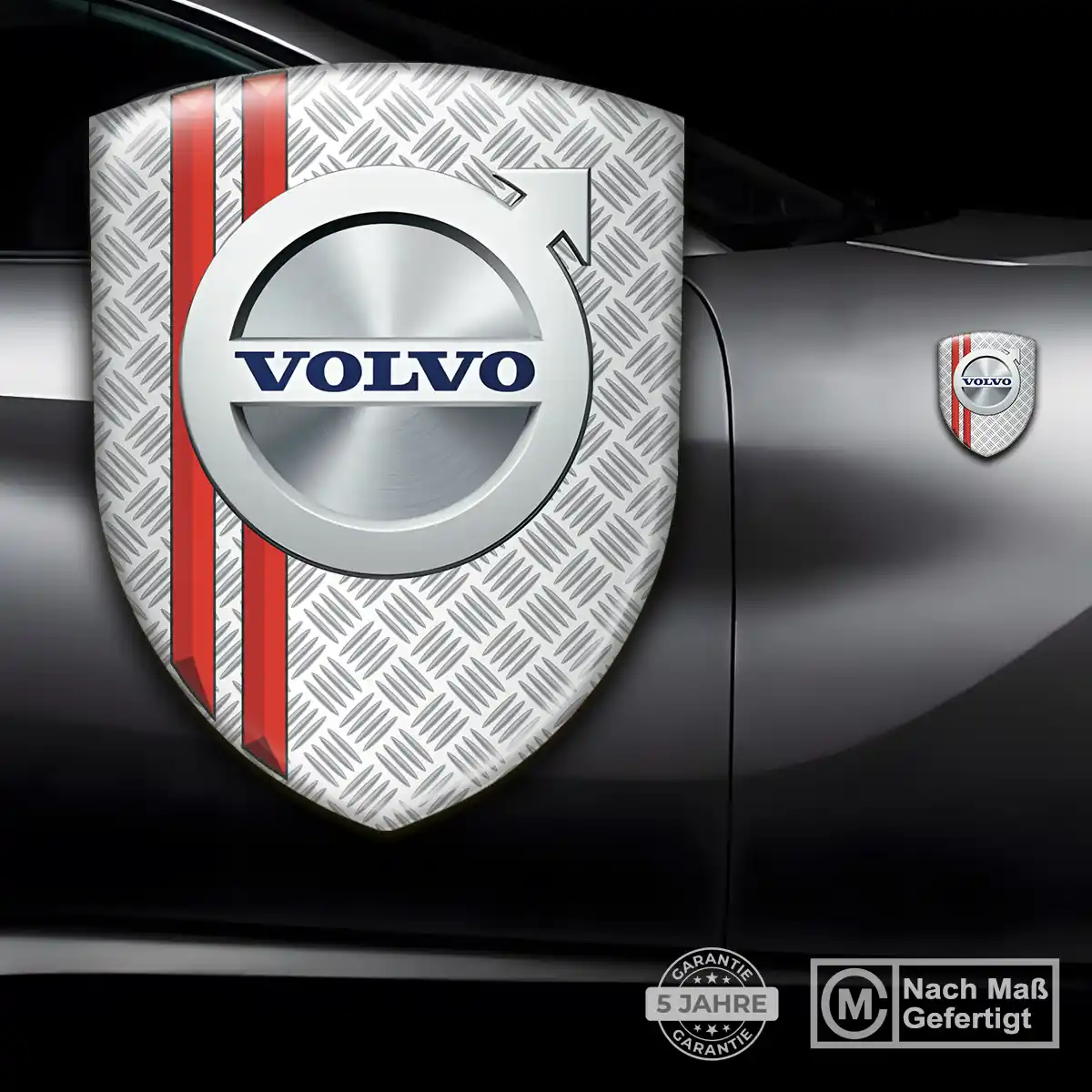 Volvo Silikon Aufkleber Wappen Markenedition