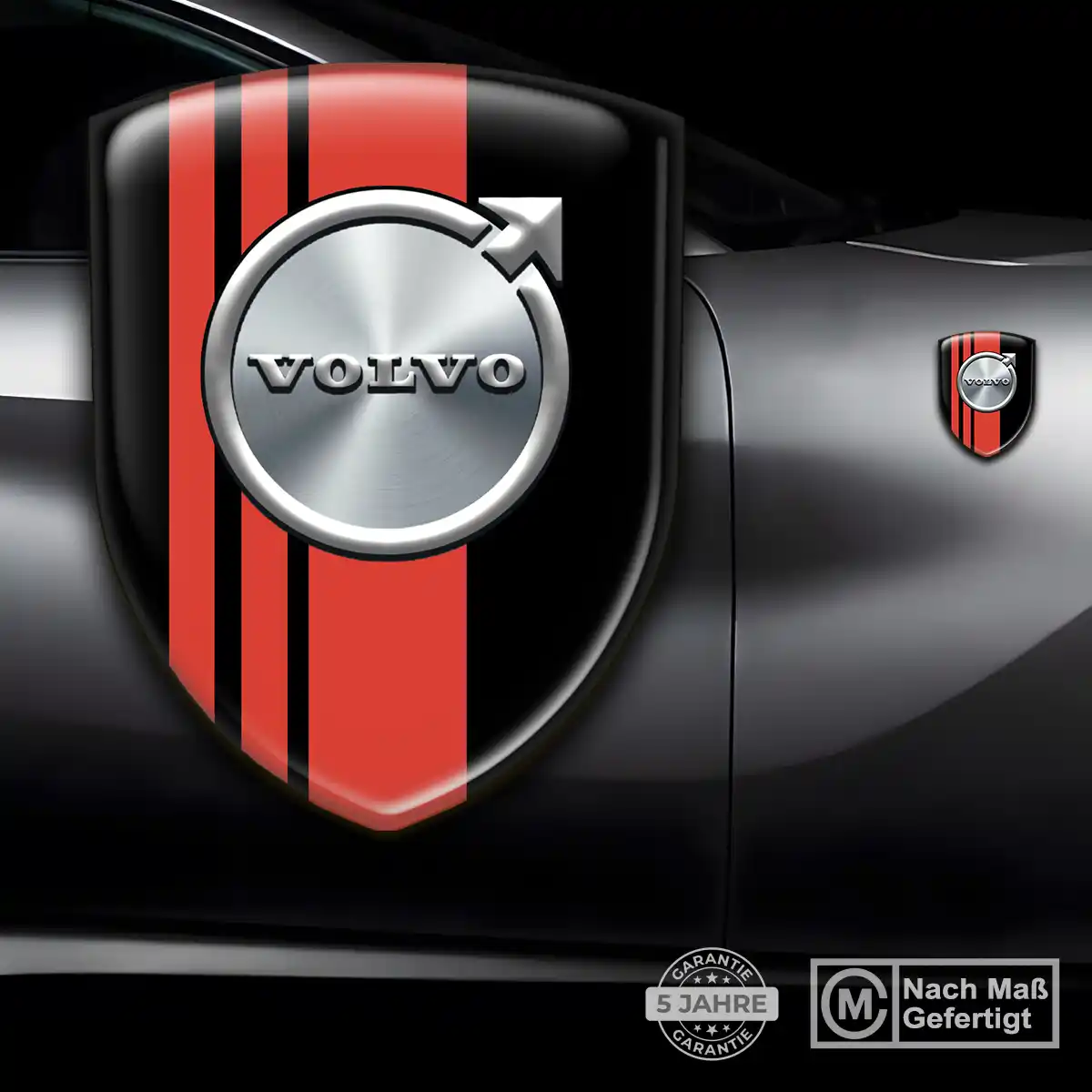 Volvo Silikon Aufkleber Wappen Modernes Design