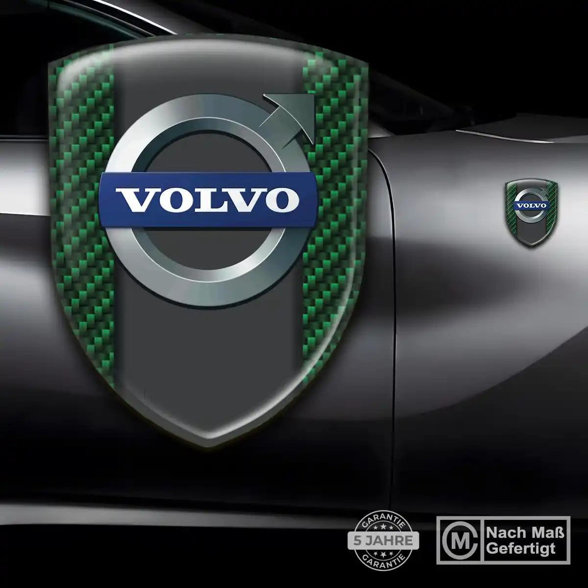 Volvo Silikon Aufkleber Wappen Premium-Edition