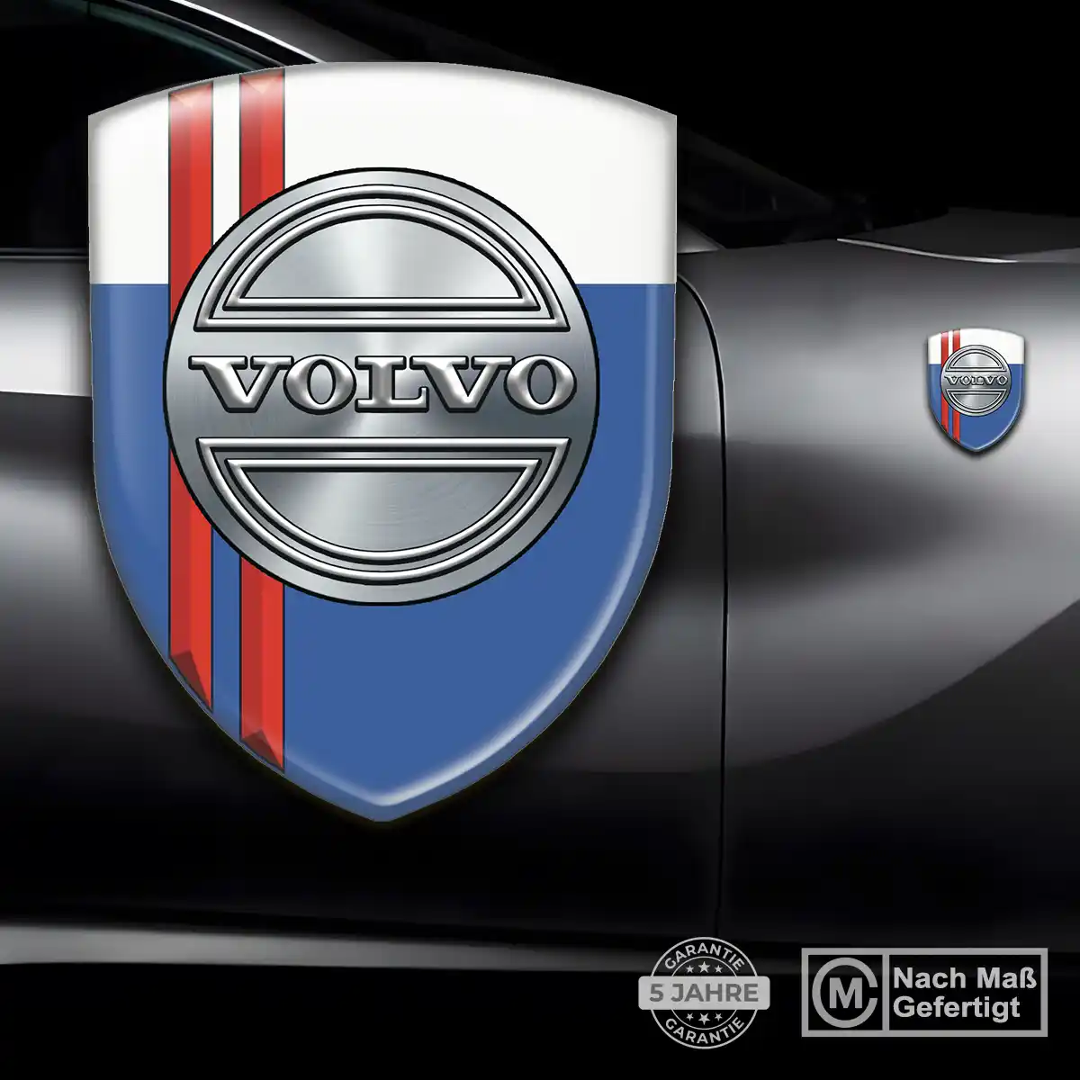 Volvo Silikon Aufkleber Wappen Premiumqualität