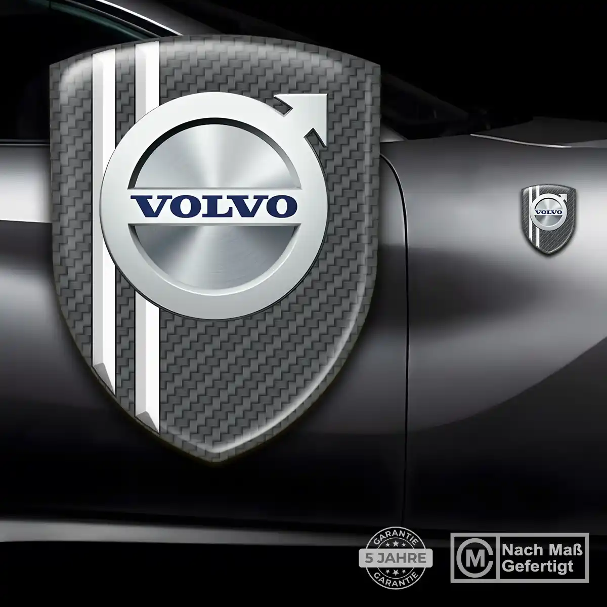 Volvo Silikon Aufkleber Wappen Stilvolles Design