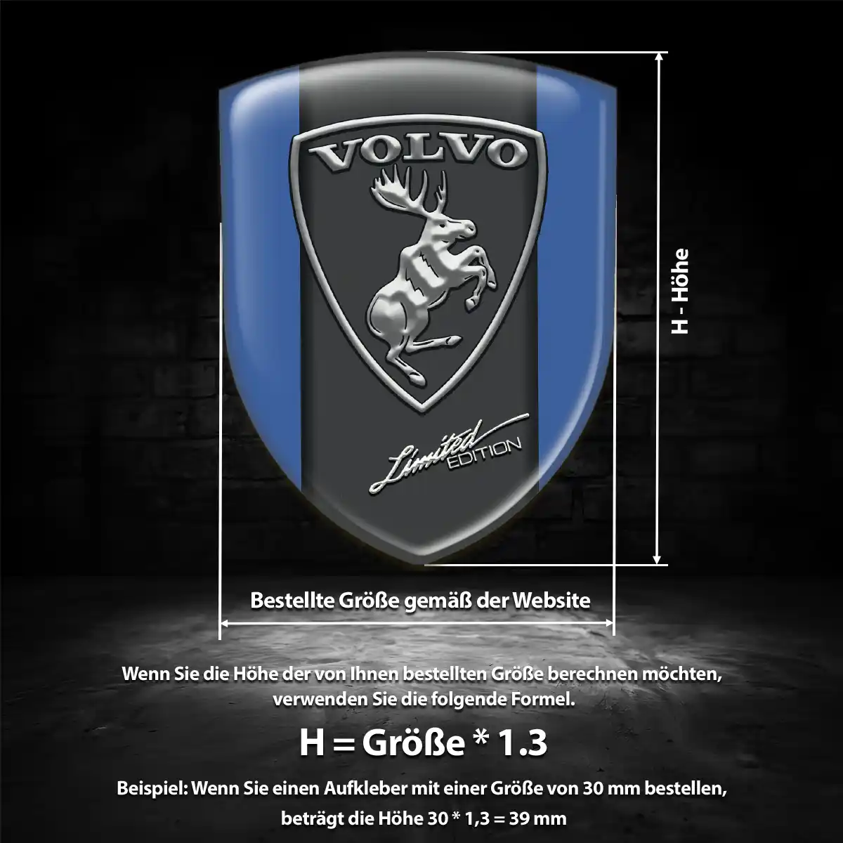 Volvo Wappen Aufkleber Ausdrucksstarkes Design