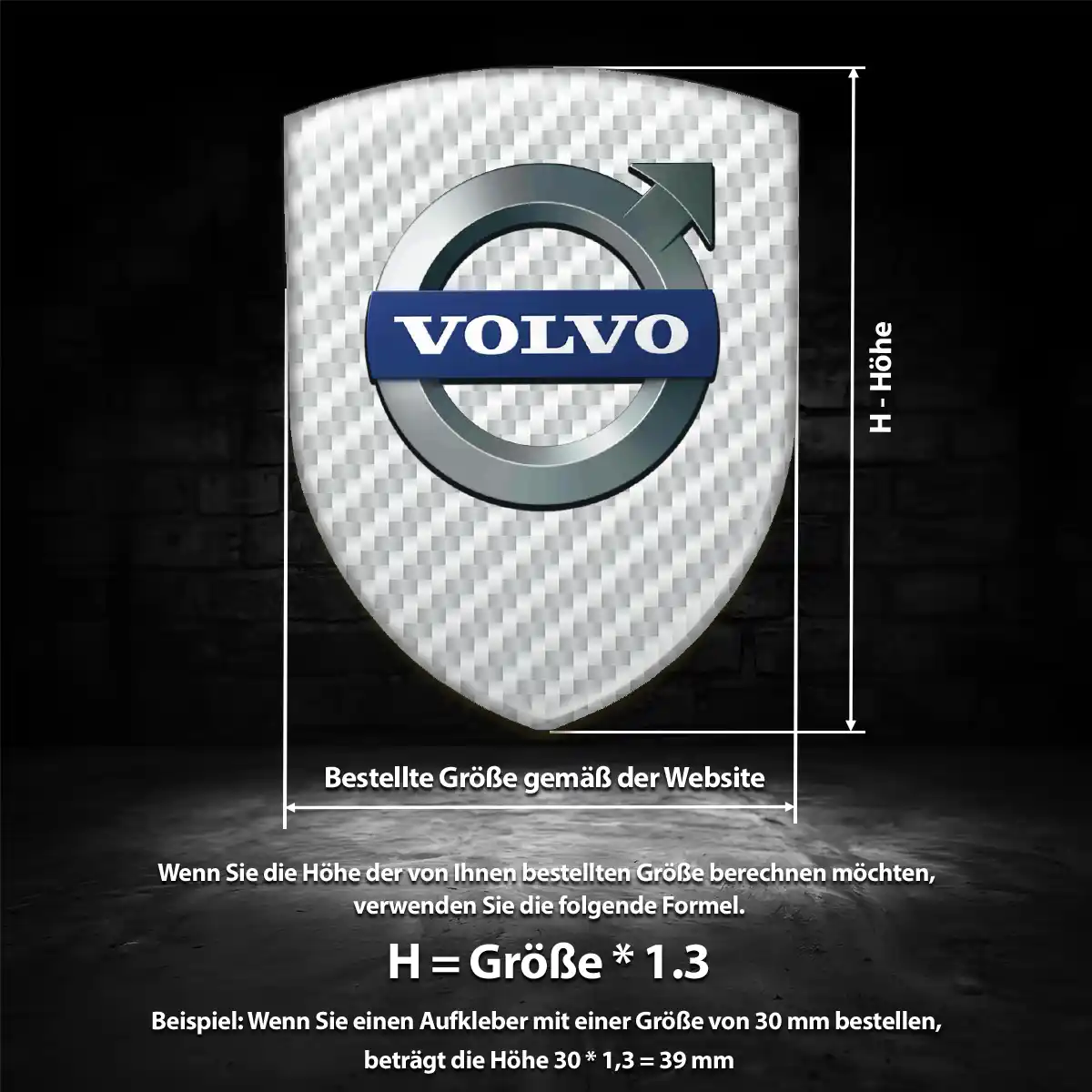 Volvo Wappen Aufkleber Auto Anspruchsvolles Design