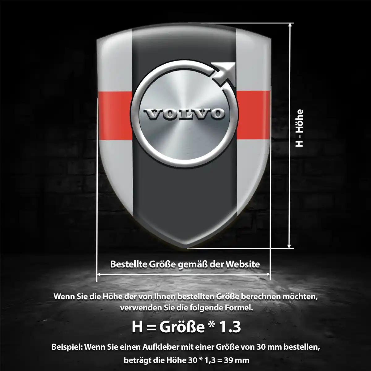 Volvo Wappen Aufkleber Auto Edles Design