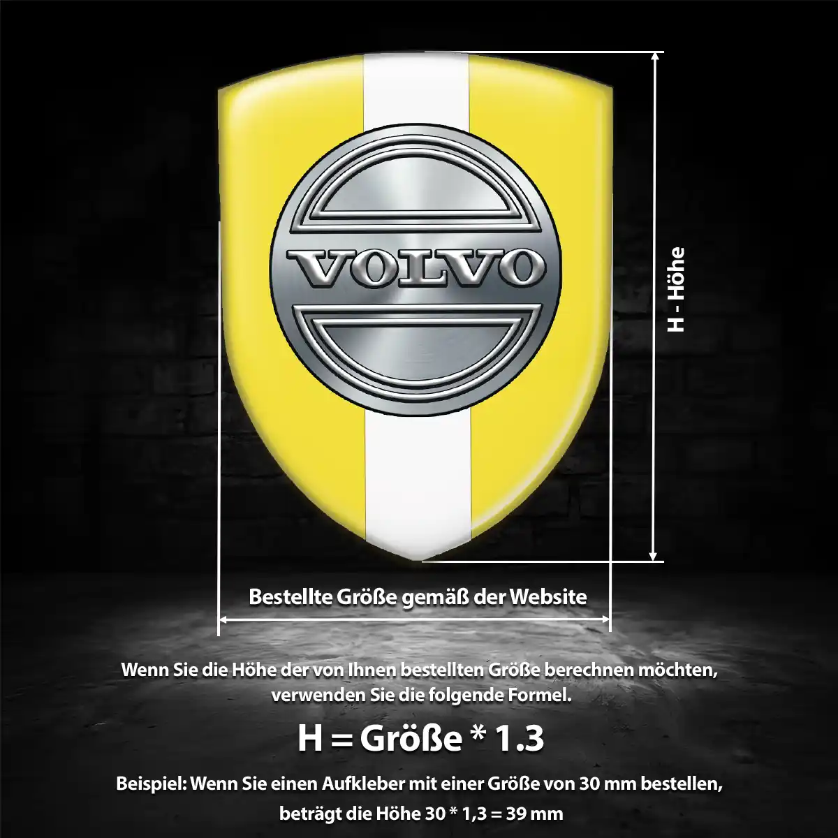 Volvo Wappen Aufkleber Auto Modernes Design