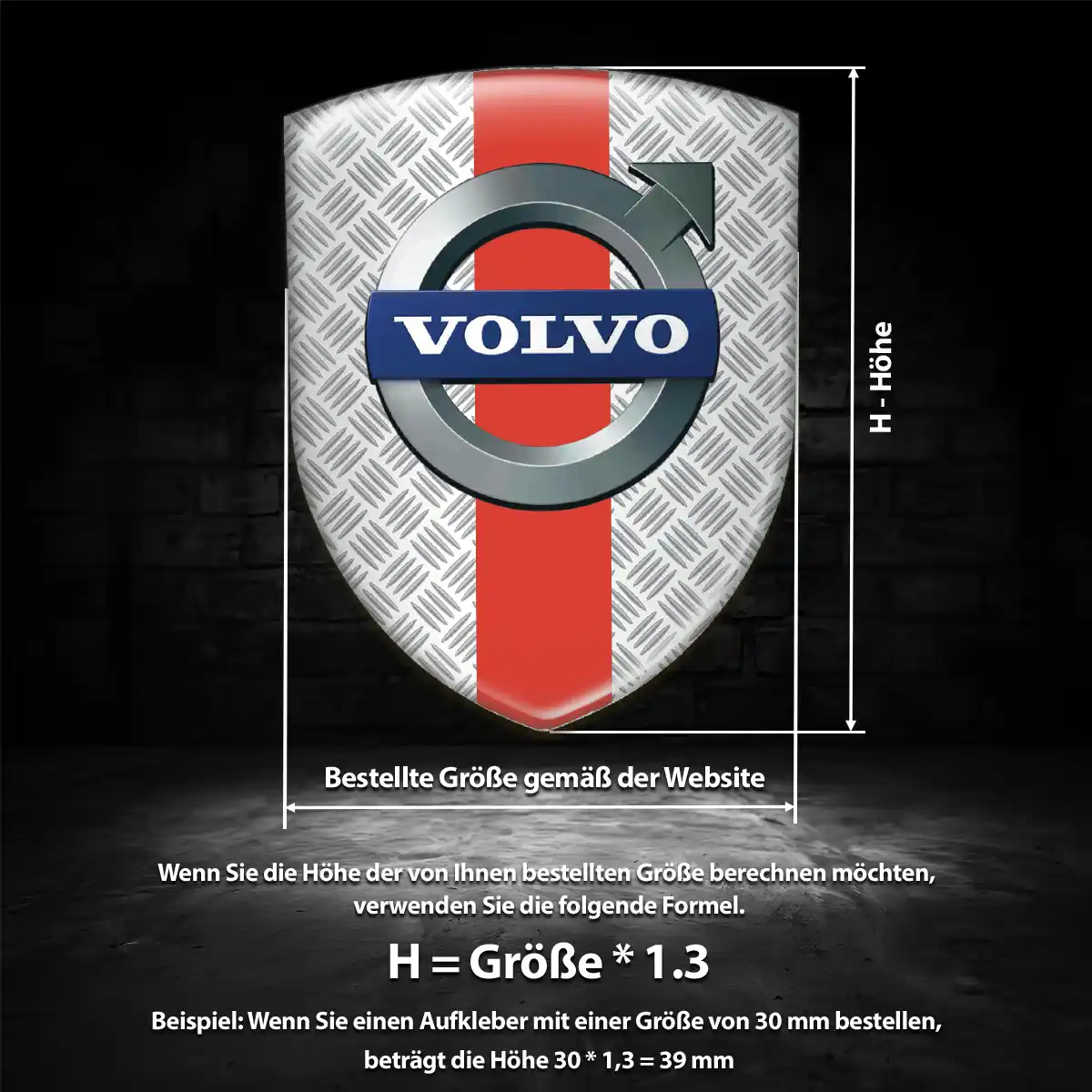 Volvo Wappen Aufkleber Auto Premiumqualität