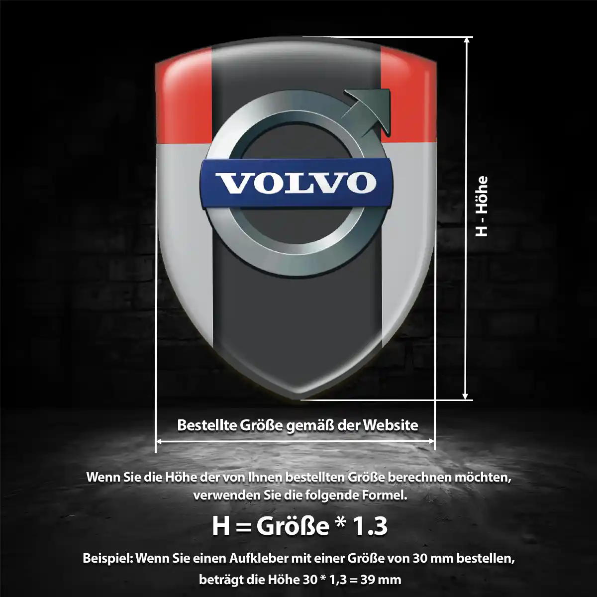 Volvo Wappen Aufkleber Auto Stilvolles Design