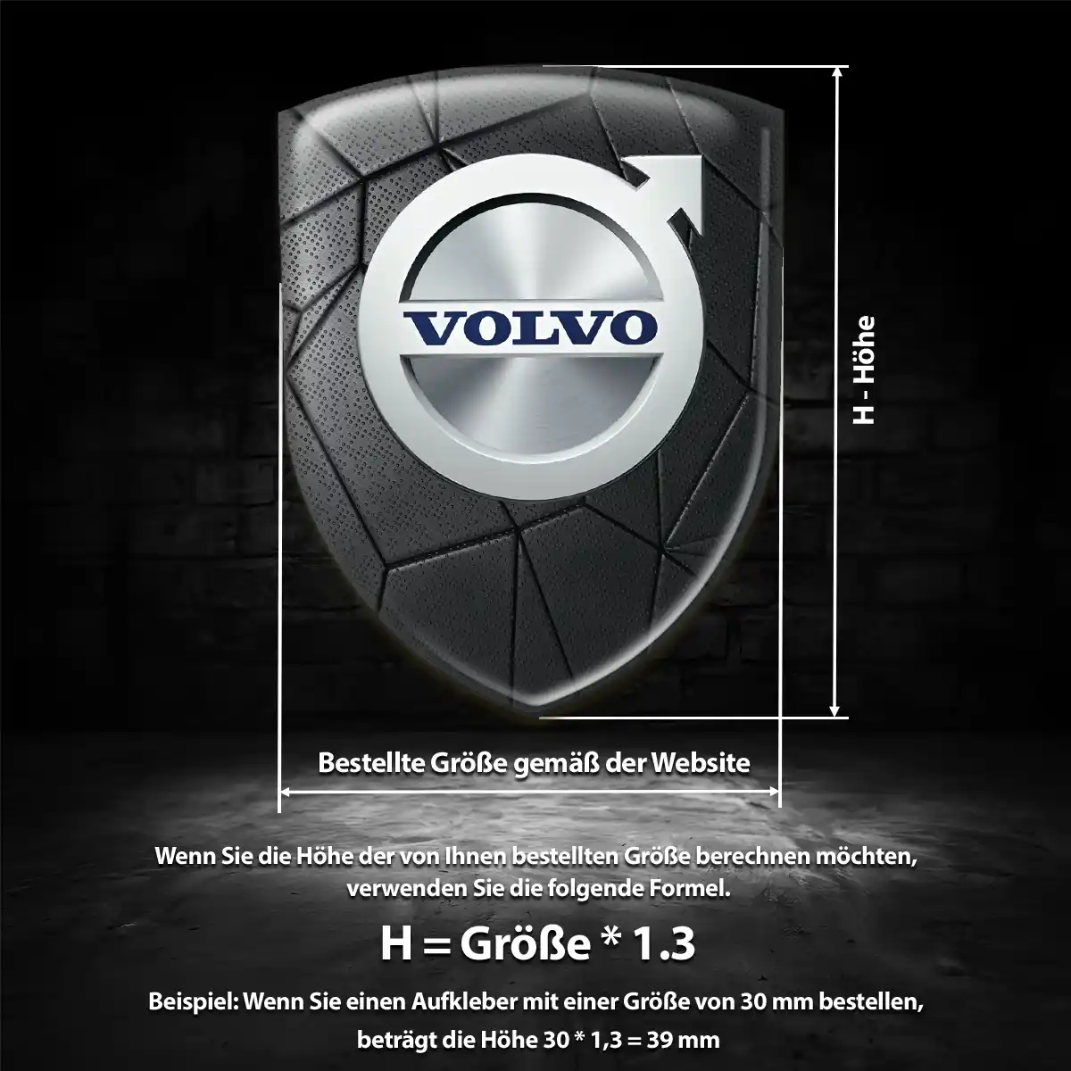 Volvo Wappen Aufkleber Auto Tuningfahrzeug