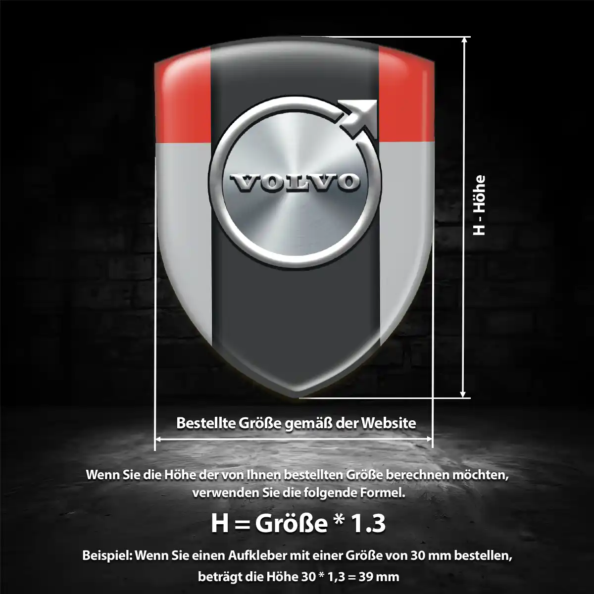 Volvo Wappen Aufkleber Emblem Anspruchsvolles Design