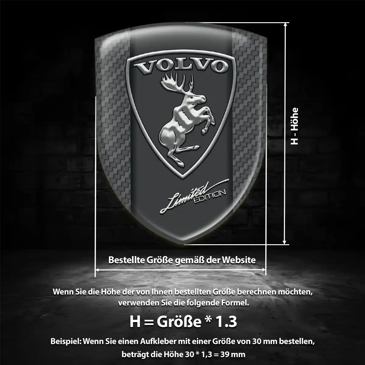 Volvo Wappen Aufkleber Emblem Auto Elegantes Design