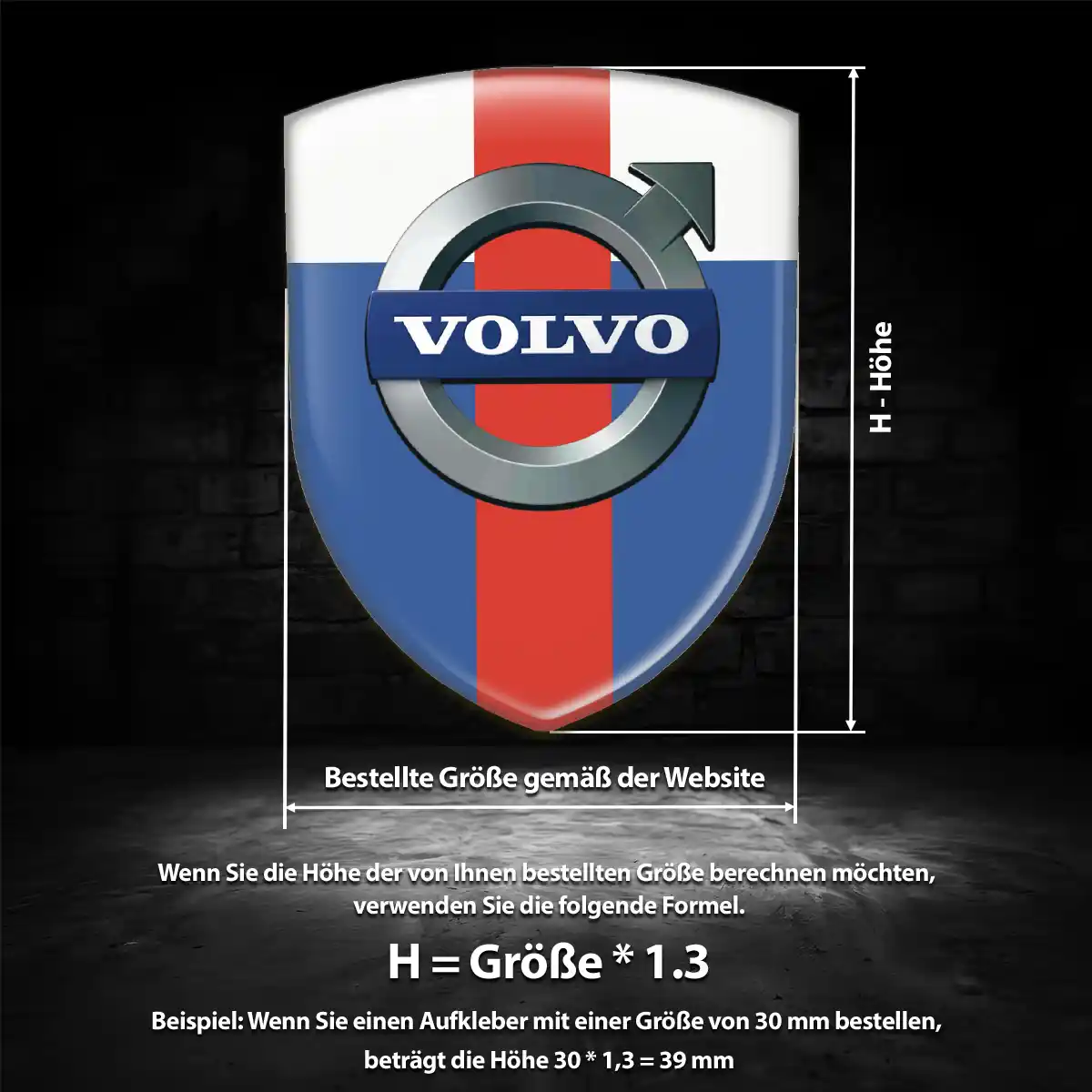 Volvo Wappen Aufkleber Emblem Auto Markenedition