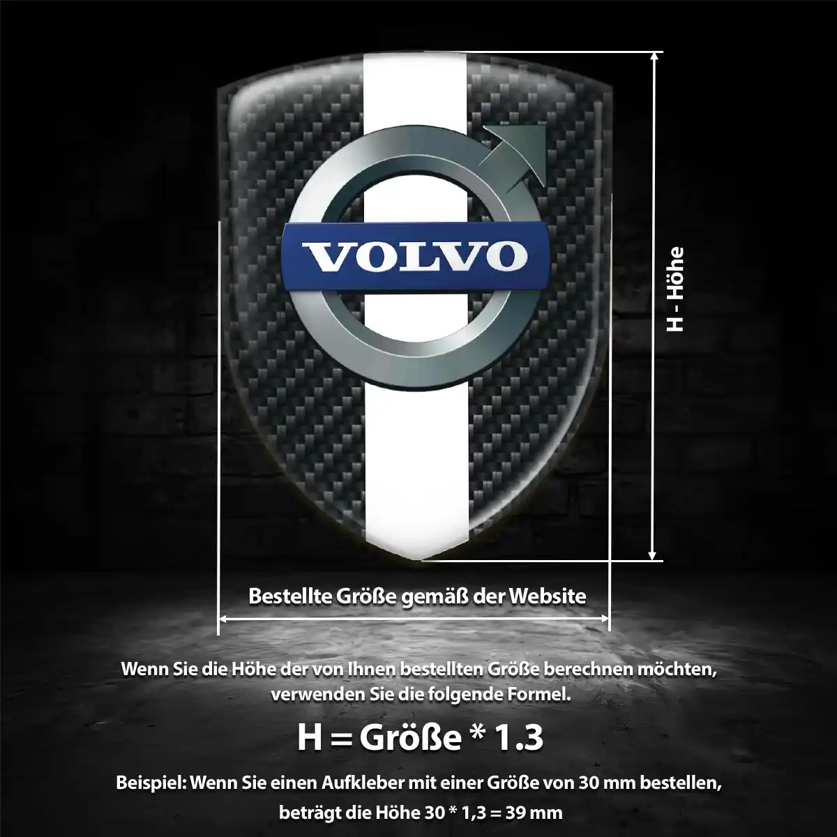 Volvo Wappen Aufkleber Emblem Auto Stilvolles Design