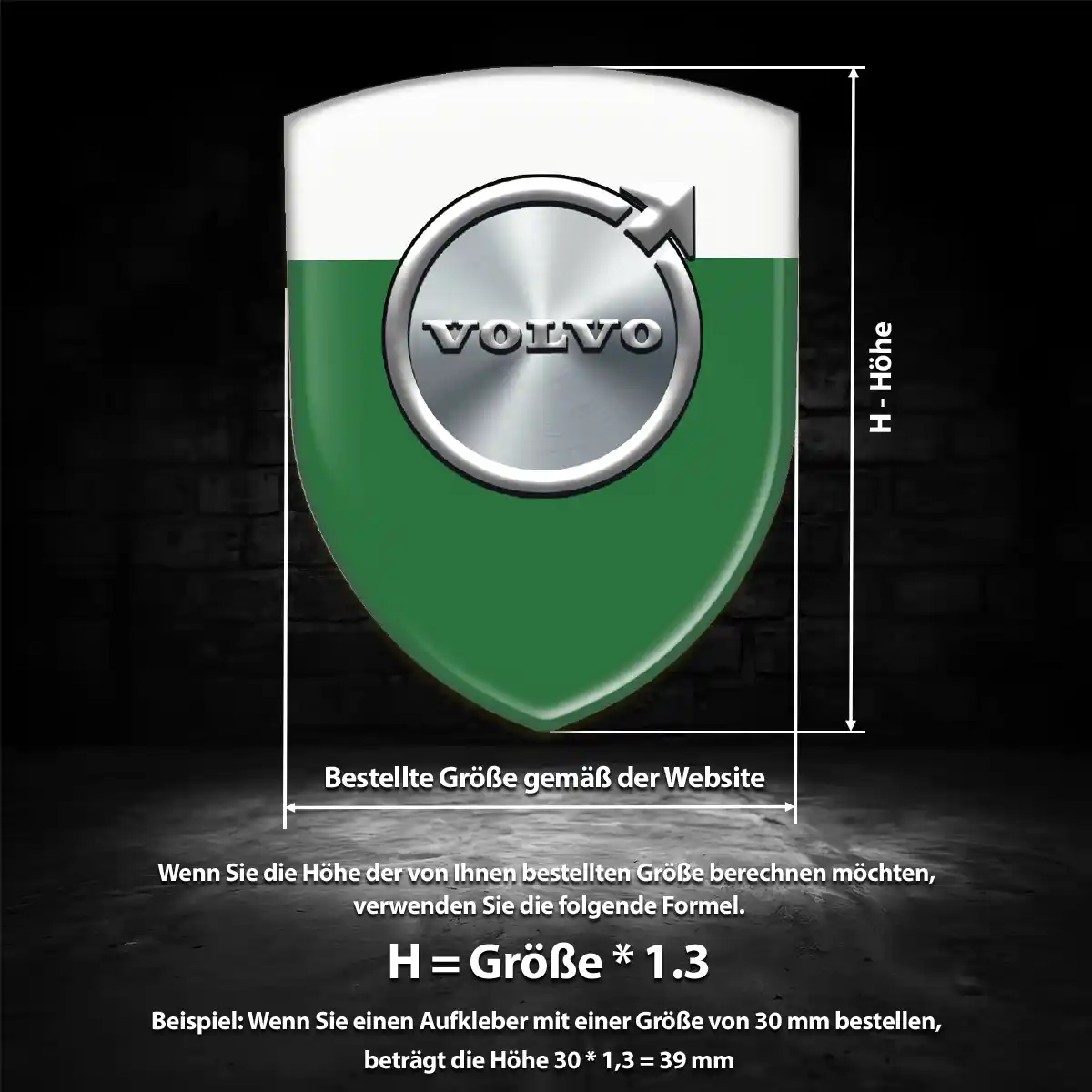 Volvo Wappen Aufkleber Emblem Auto Tuningfahrzeug