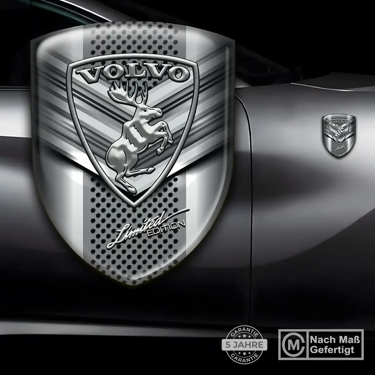 Volvo Wappen Aufkleber Emblem Hochwertiges Harz