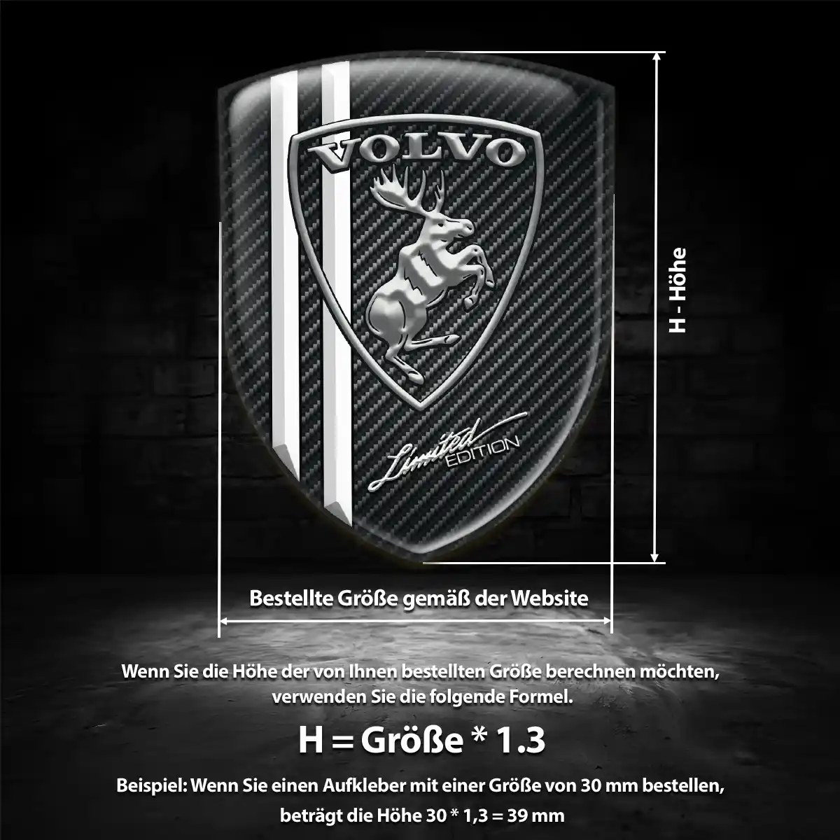 Volvo Wappen Aufkleber Hohe Qualität