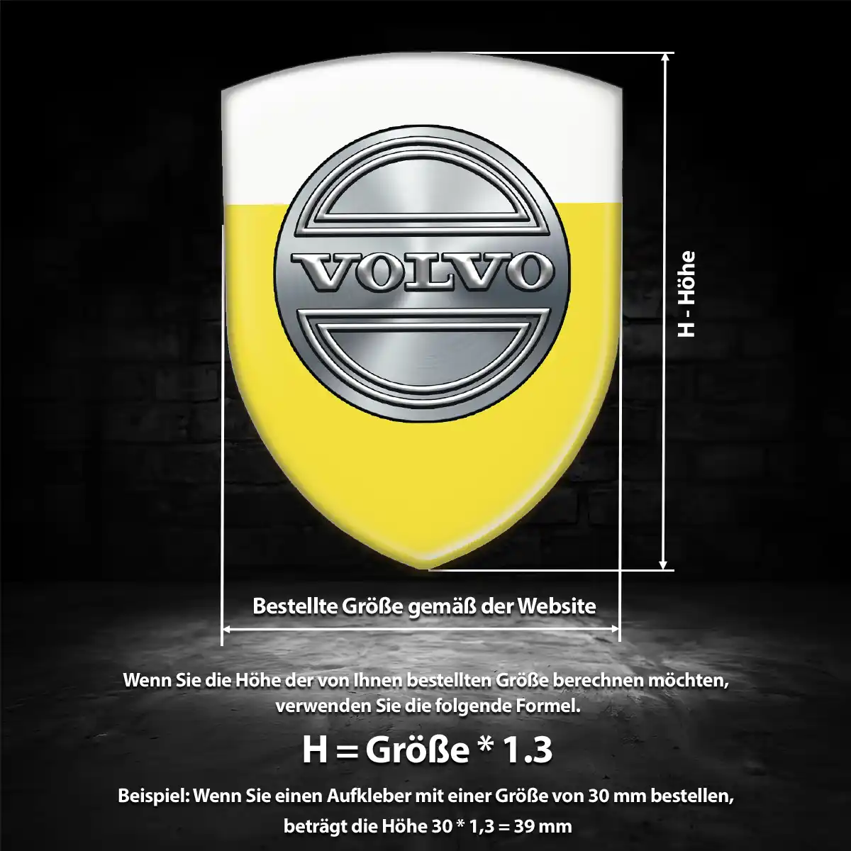 Volvo Wappen Aufkleber Modernes Design