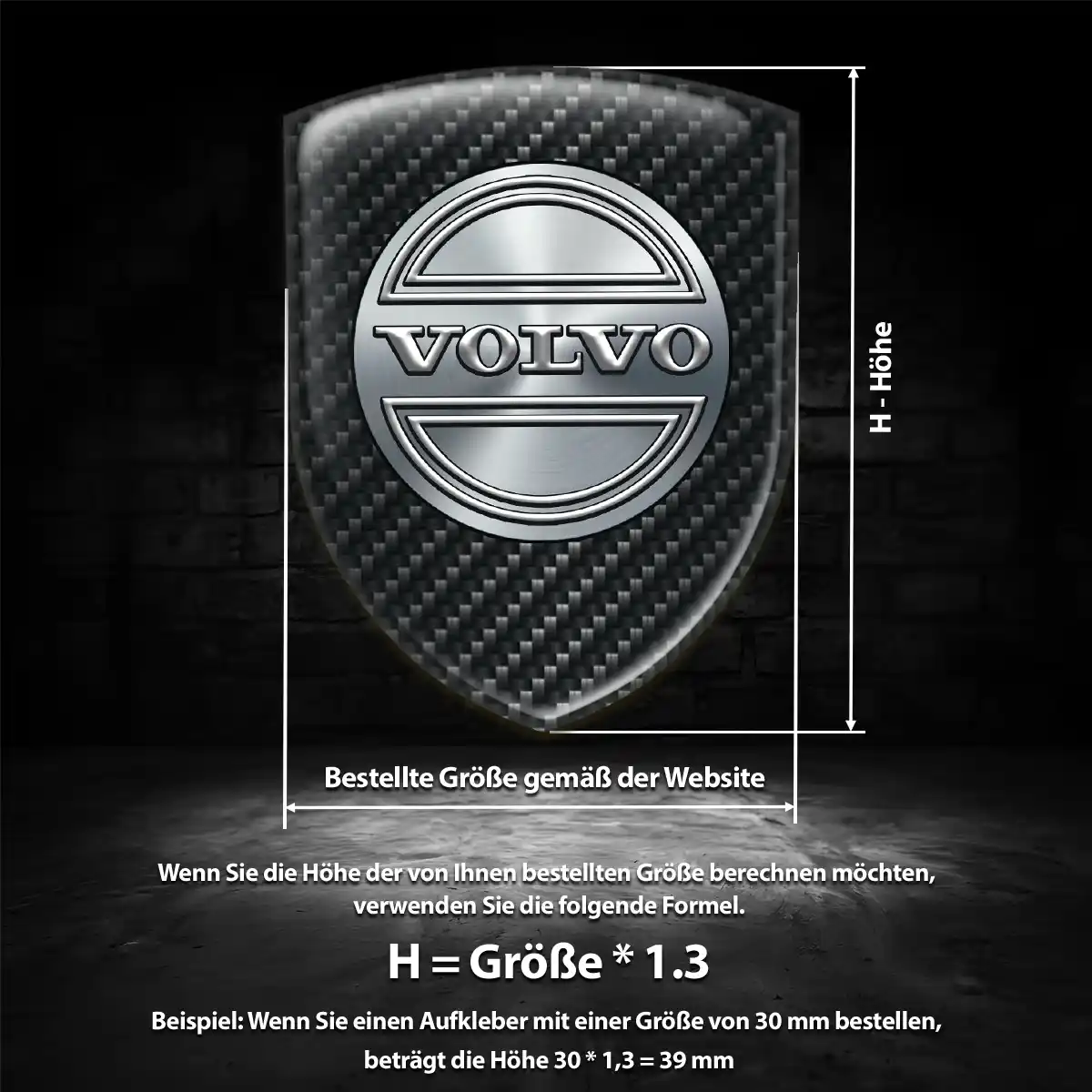Volvo Wappen Emblem Anspruchsvolles Design