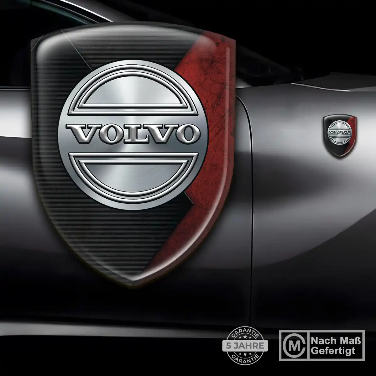 Volvo Wappen Emblem Aufkleber Auto Hochwertiges Harz