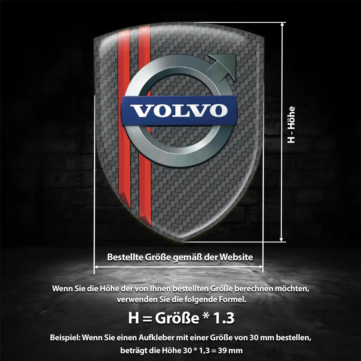 Volvo Wappen Emblem Aufkleber Auto Limitierte Auflage