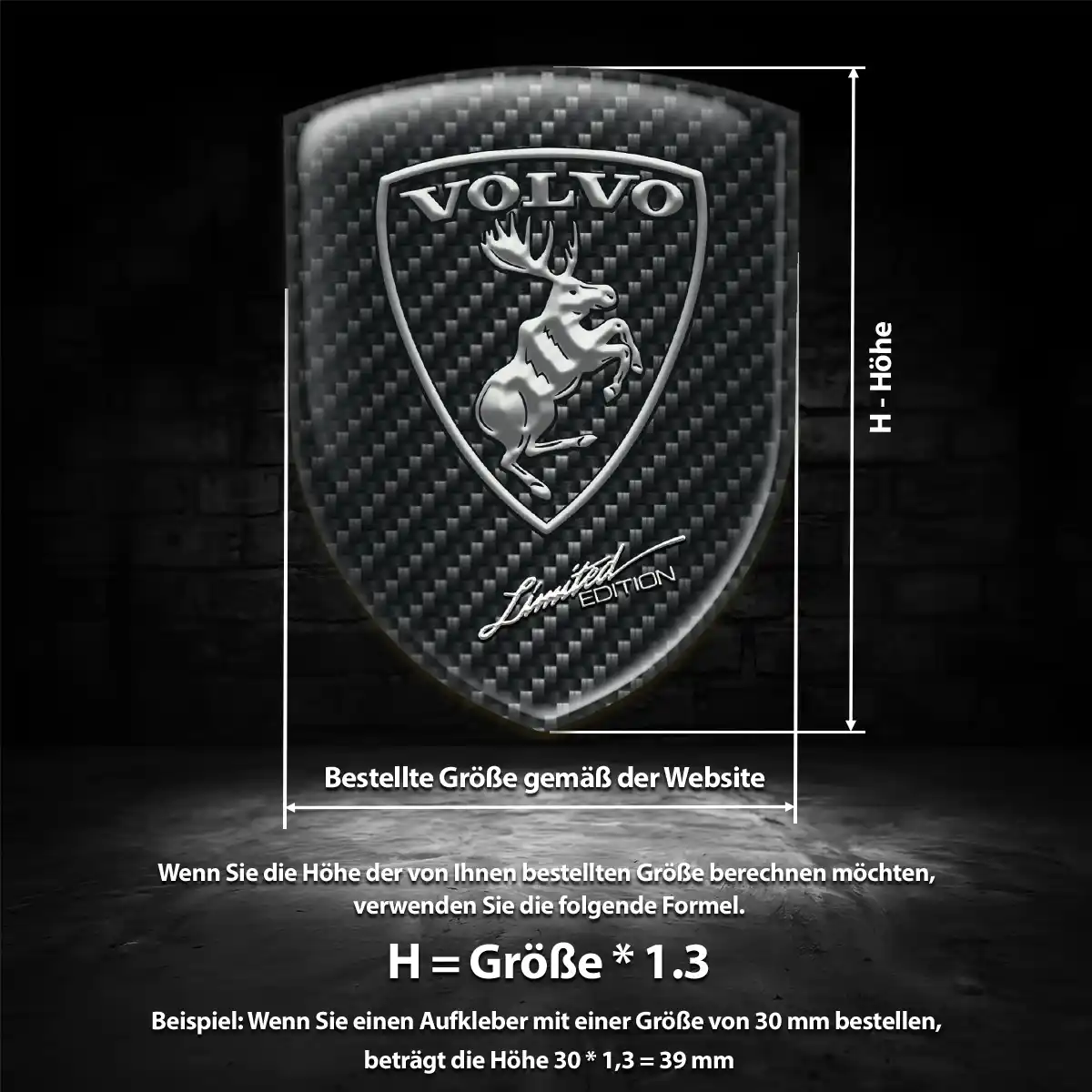 Volvo Wappen Emblem Aufkleber Auto Stilvolles Design