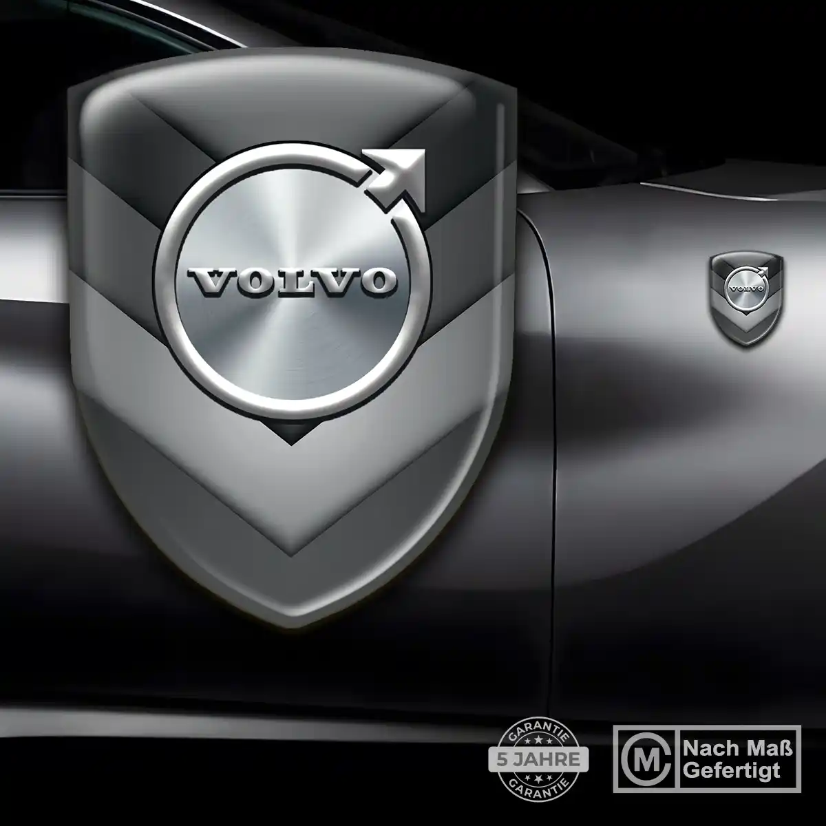 Volvo Wappen Emblem Aufkleber Hochwertiges Harz
