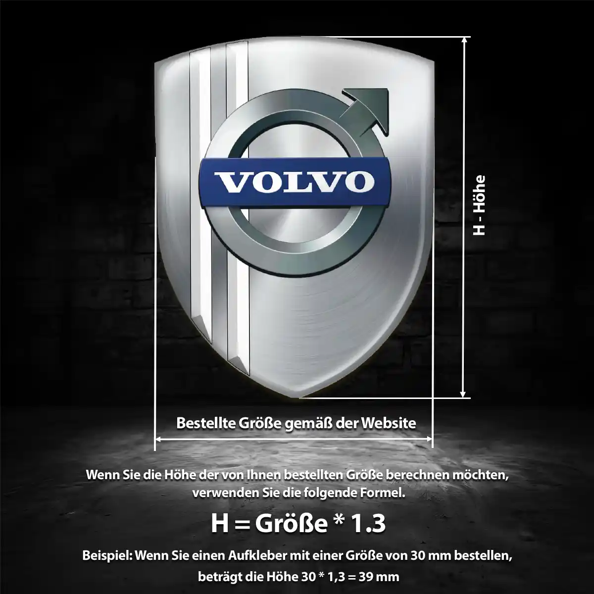 Volvo Wappen Emblem Auto Elegantes Design