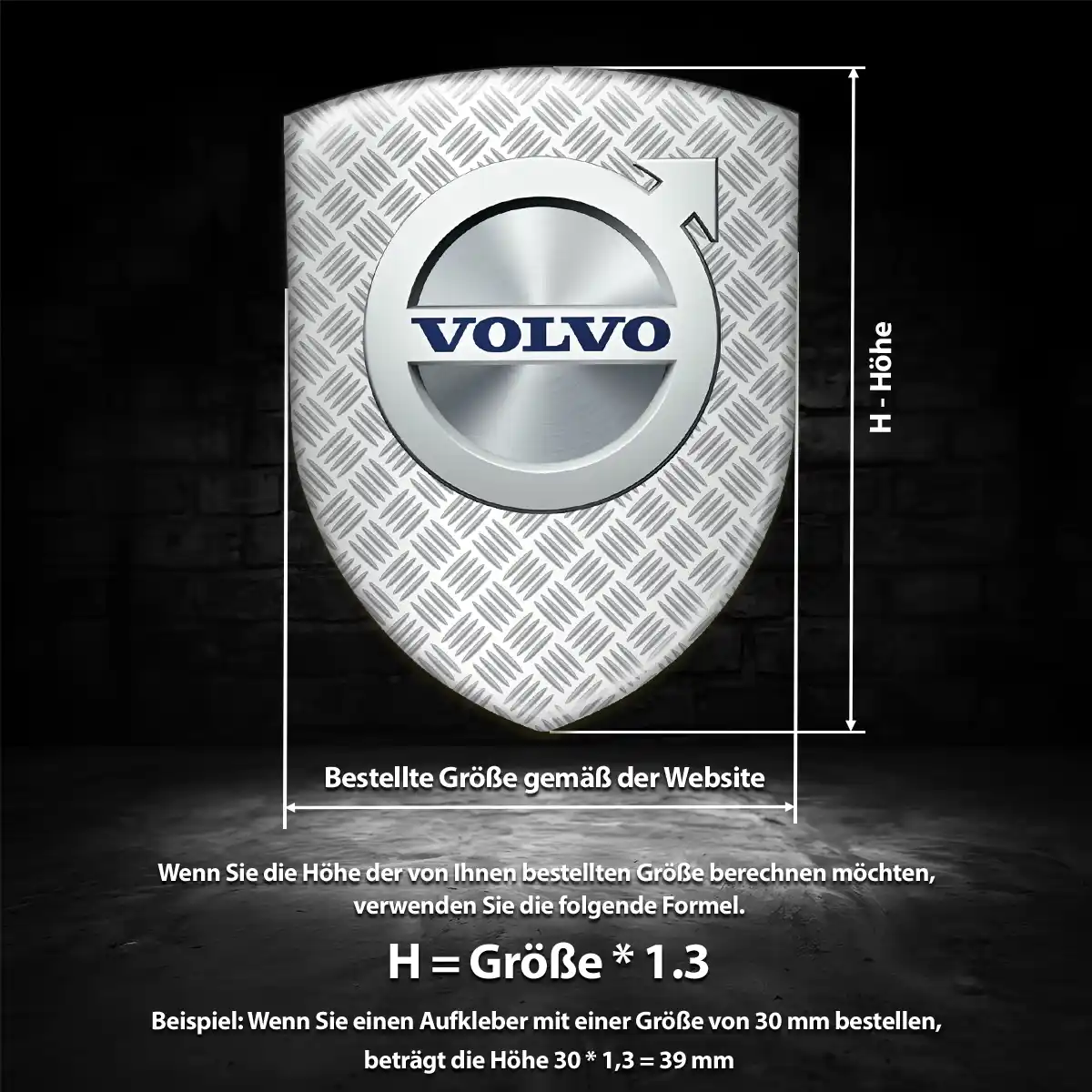 Volvo Wappen Emblem Auto Hochwertiges Harz