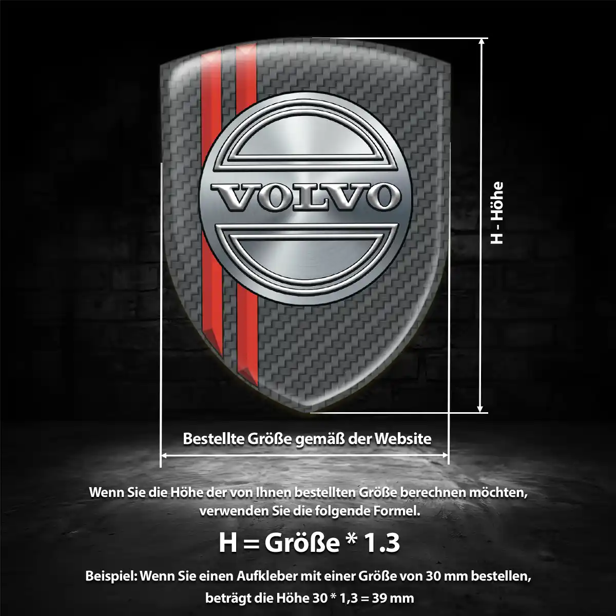 Volvo Wappen Emblem Auto Luxus-Edition