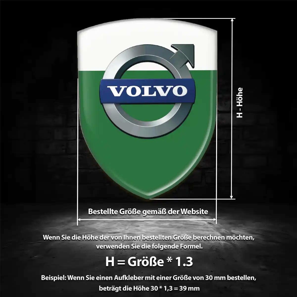 Volvo Wappen Emblem Auto Premiumqualität