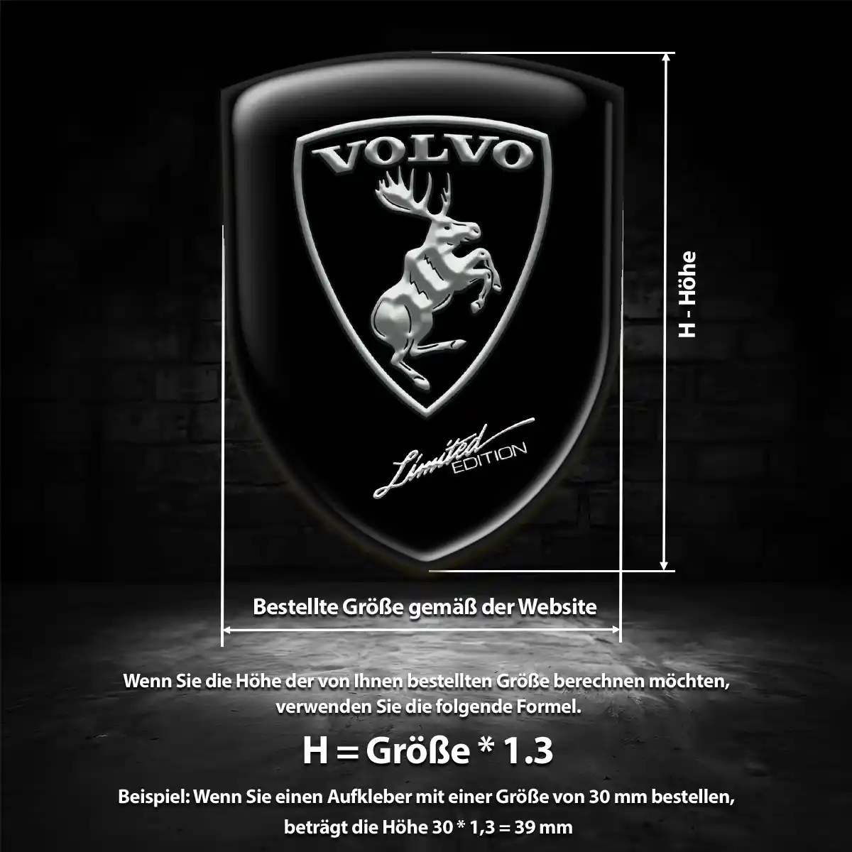 Volvo Wappen Emblem Auto Stilvolles Design