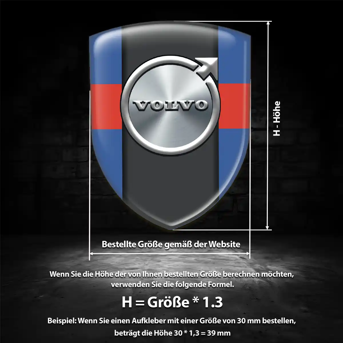 Volvo Wappen Emblem Edles Design
