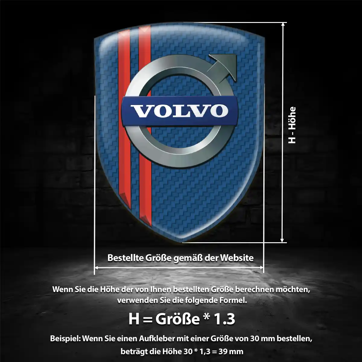 Volvo Wappen Emblem Elegantes Design