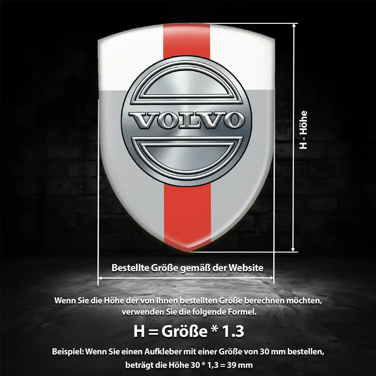 Volvo Wappen Emblem Hohe Qualität