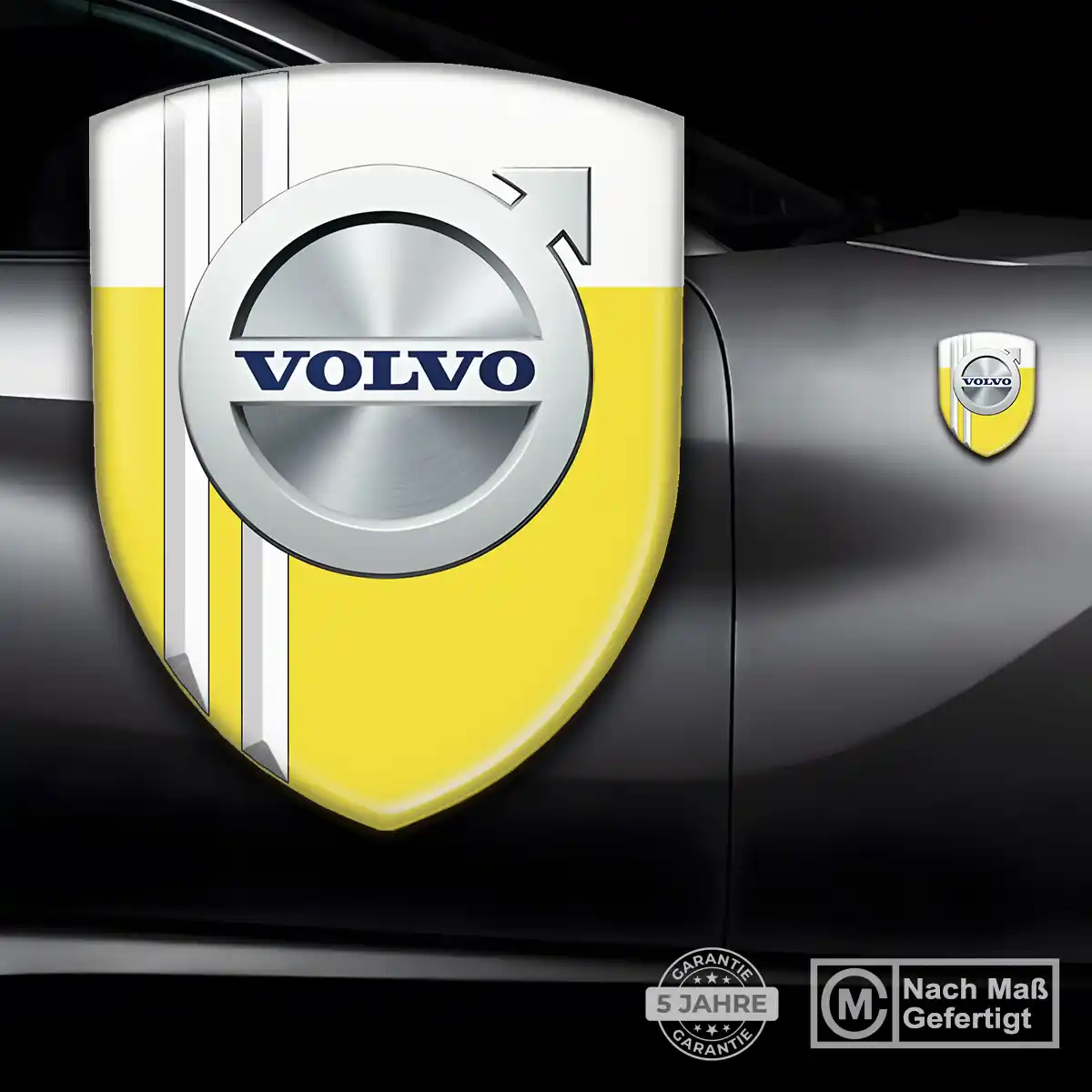 Volvo Wappen Emblem Interieurdesign
